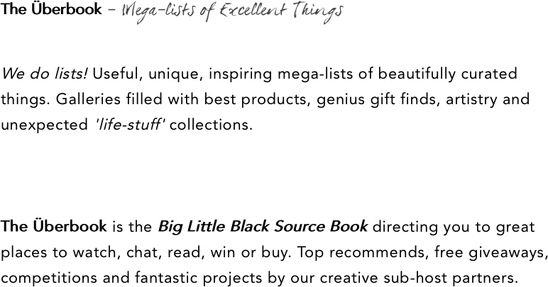 The Überbook - Mega-lists of