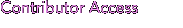 Contributor Access