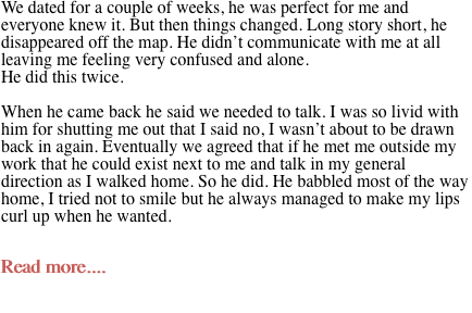 We dated for a couple