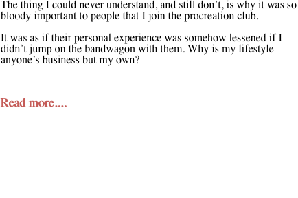 The thing I could never