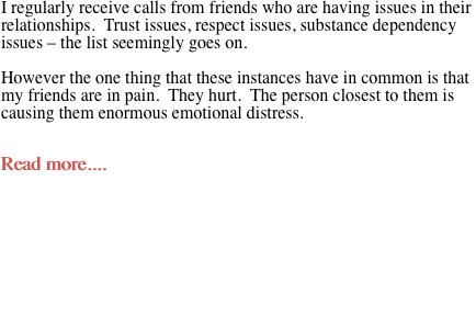 I regularly receive calls from