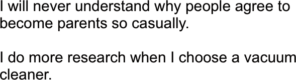 I will never understand why