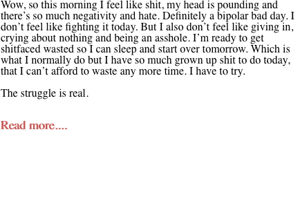 Wow, so this morning I