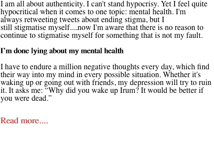 I am all about authenticity.