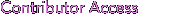 Contributor Access 