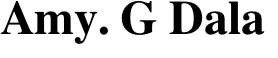 Amy. G Dala
