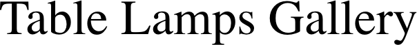 Table Lamps Gallery
